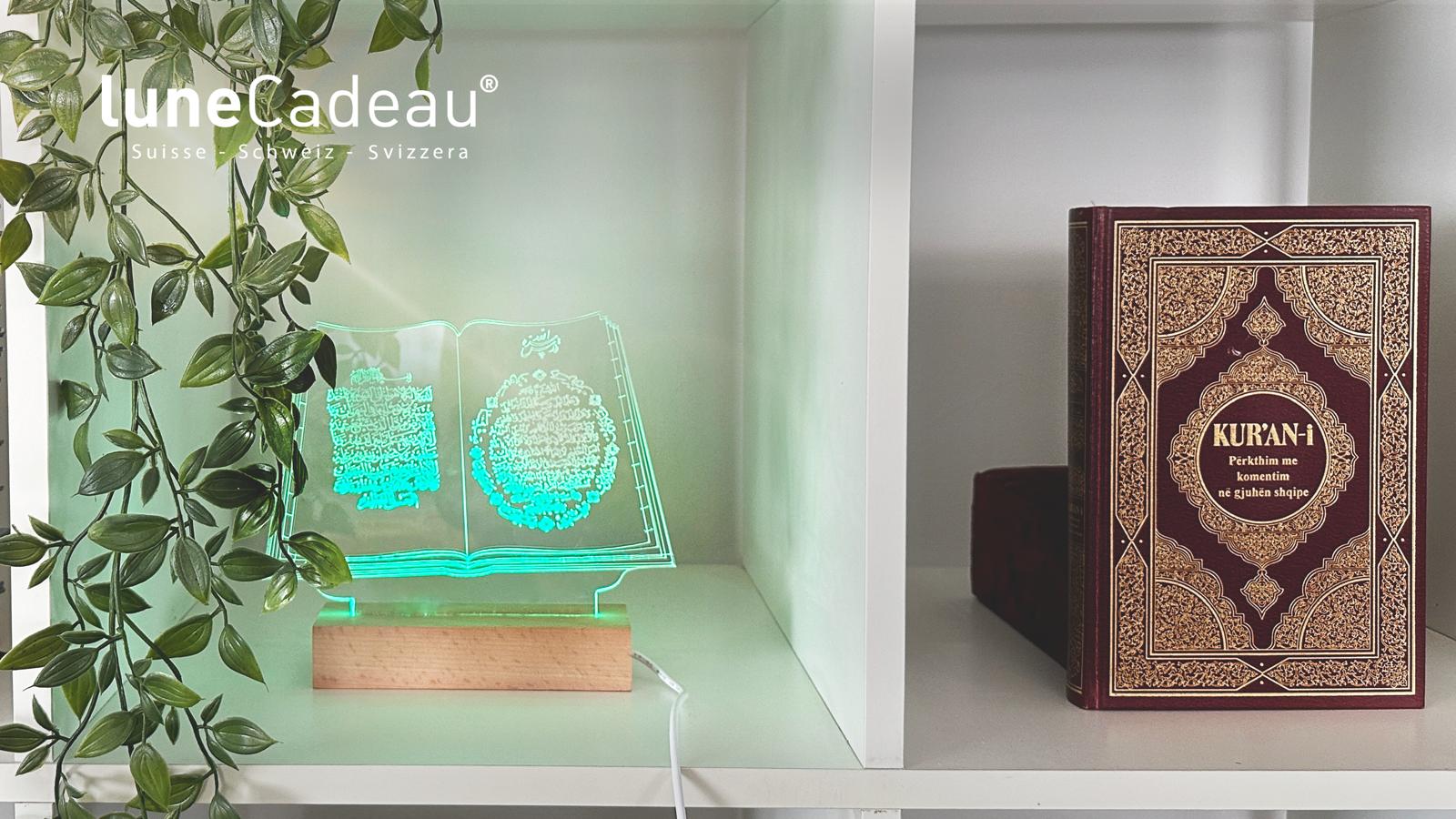 LED Quran-Lampe aus Acryl - Spirituelle Islamische Dekoration