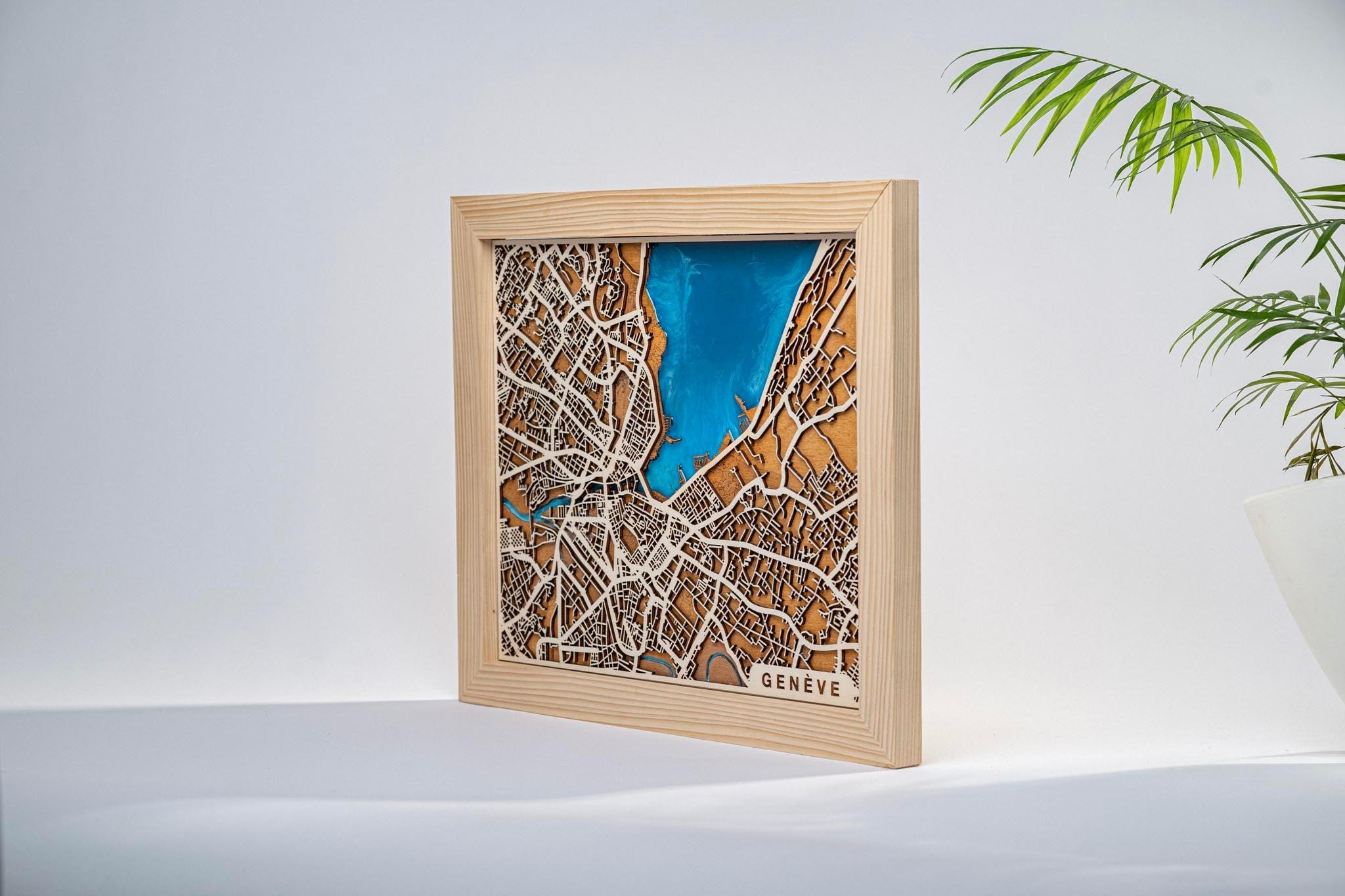 Geneva - City Map - LuneCadeau