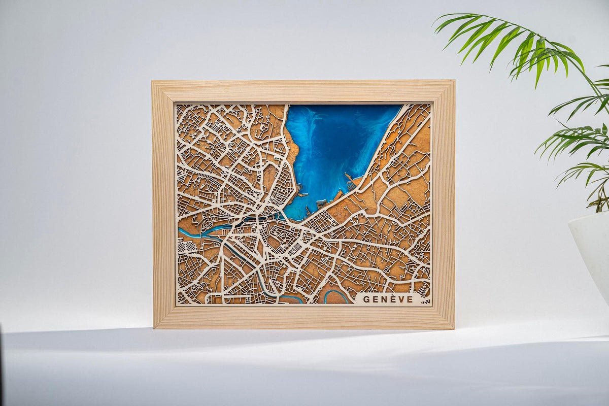 Geneva - City Map - LuneCadeau